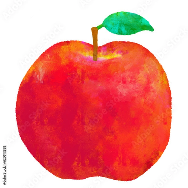 Obraz „É™„É≥„Ç¥„ÄÄÊâãÊèè„Åç„ÄÄÊ∞¥ÂΩ©„ÄÄ