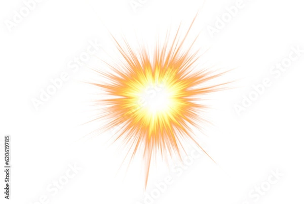 Fototapeta Fire splash art dangerous flame effect fireball shock exploding artwork