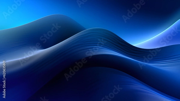 Obraz Abstract deep blue wavy.