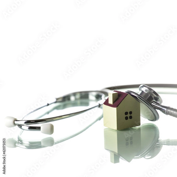 Obraz Home and Stethoscope