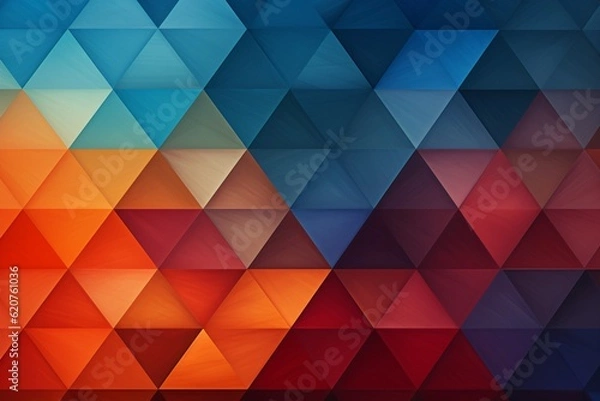 Obraz Contemporary Geometric Patterned Background Created with Generative AI