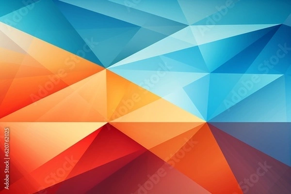 Fototapeta Contemporary Geometric Patterned Background Created with Generative AI