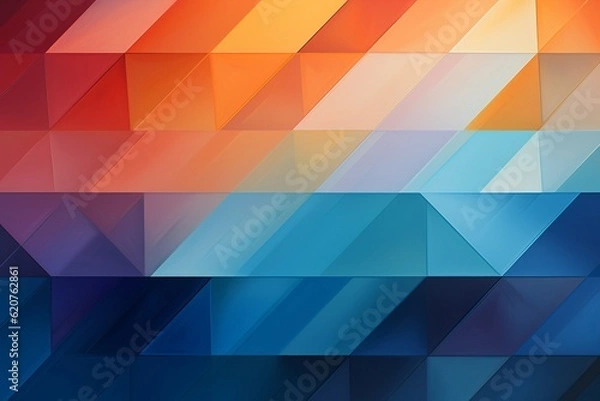 Fototapeta Contemporary Geometric Patterned Background Created with Generative AI