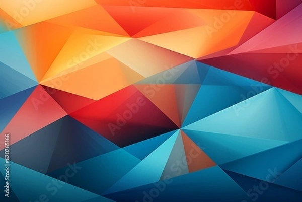 Fototapeta Contemporary Geometric Patterned Background Created with Generative AI