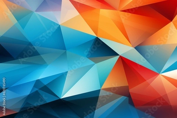 Fototapeta Contemporary Geometric Patterned Background Created with Generative AI