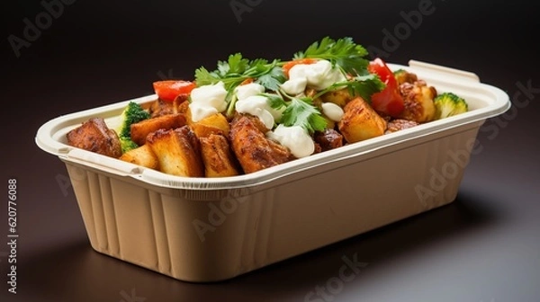 Fototapeta blank food container