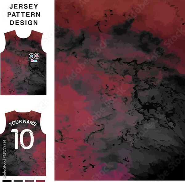 Fototapeta Abstract marble concept vector jersey pattern template for printing or sublimation sports uniforms football volleyball basketball e-sports cycling and fishing Free Vector.