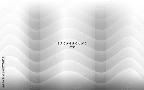 Fototapeta Silver wave pattern seamless abstract background