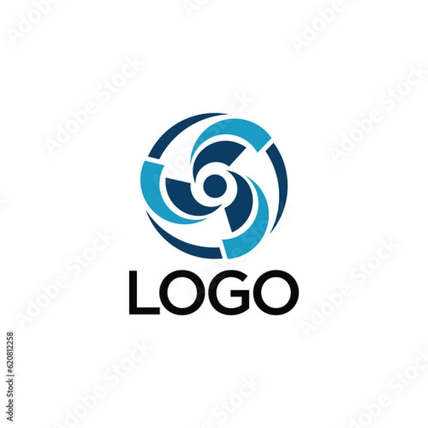 Obraz fan logo with modern design concept