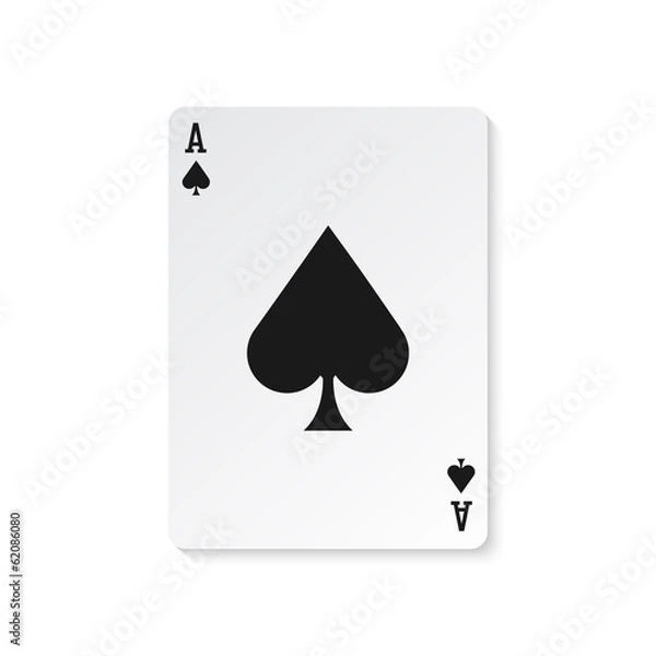 Obraz ACE OF SPADES Ilustracja wektorowa