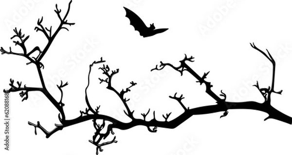 Fototapeta Spooky Halloween Tree