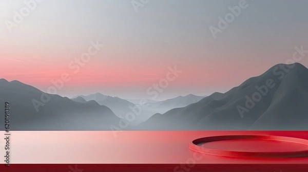Fototapeta minimalist style presentation background AI
