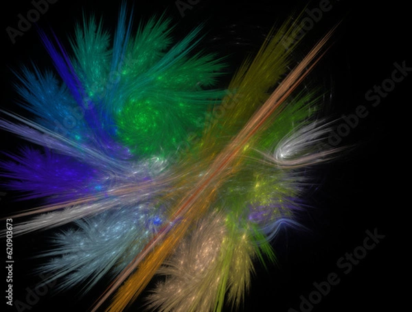 Fototapeta Imaginatory fractal abstract background Image