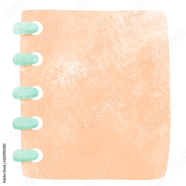 Fototapeta Notepad Orange Brush 