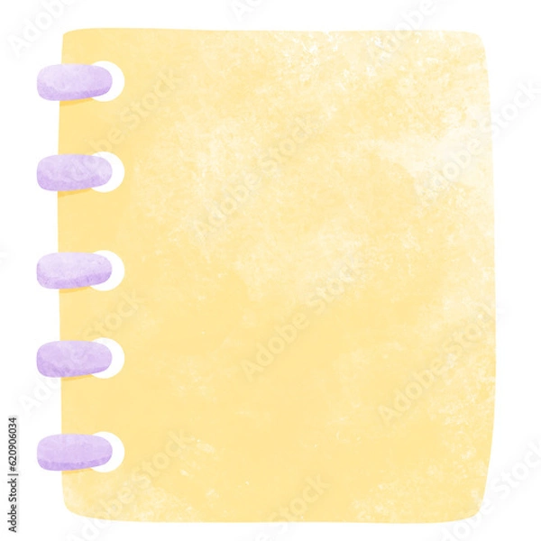 Fototapeta Notepad Yellow Brush 