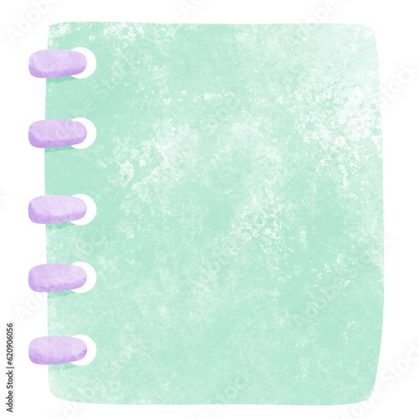 Fototapeta Notepad Green Brush 