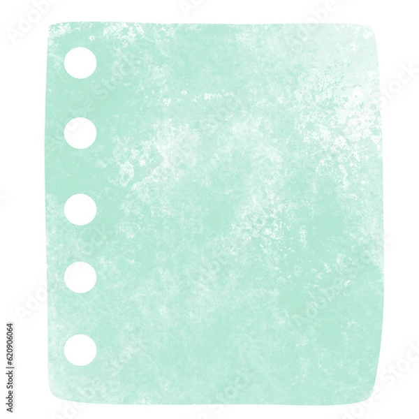 Fototapeta Notepad Green Brush 