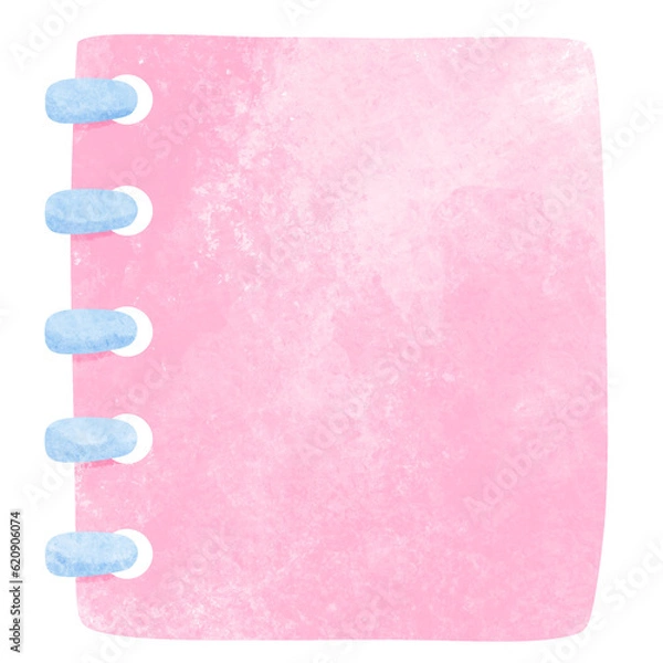 Fototapeta Notepad Pink Brush 