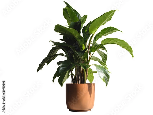 Obraz 鉢植え観葉植物の美しさ（切り抜き） No.003  Beauty of potted houseplants (clipping) Generative AI