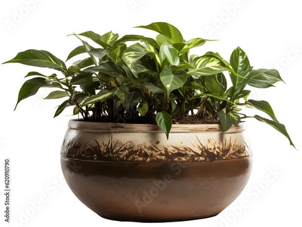Obraz 鉢植え観葉植物の美しさ（切り抜き） No.034  Beauty of potted houseplants (clipping) Generative AI