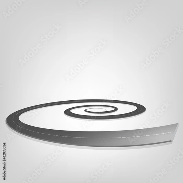 Fototapeta Spiral road