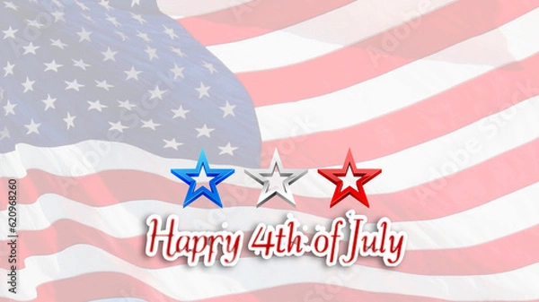 Fototapeta 4th of july , 4 th of July background. Independence day card. 
