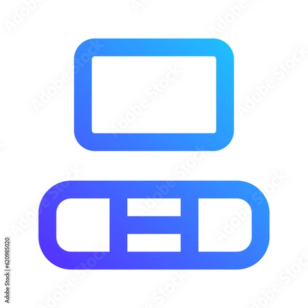 Fototapeta tv stand gradient icon