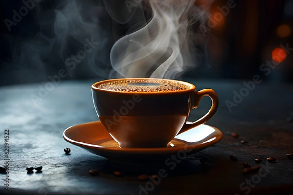 Obraz cup of hot coffee