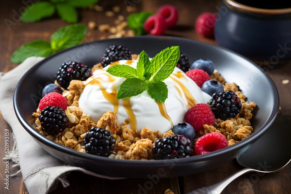 Obraz muesli with berries