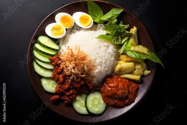 Obraz Famous Nasi Lemak from Malaysia