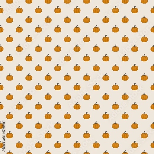 Fototapeta Repeat little pumpkin pattern