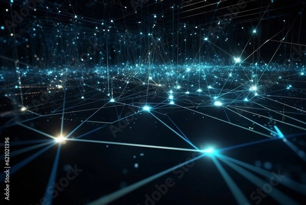 Obraz Abstract, Technology, Background, Digital Art, Tech Design, Futuristic, Innovation, Cyber Space, Data Visualization, Creative Technology