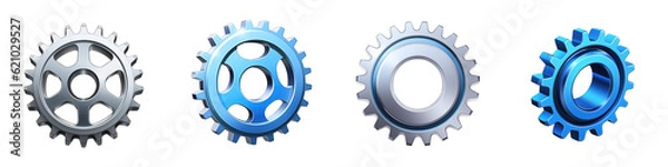 Obraz Gear clipart collection, vector, icons isolated on transparent background