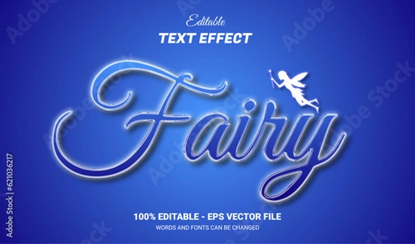 Obraz fairy editable text effect