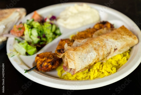 Obraz grilled chicken with rice