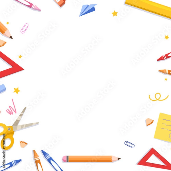 Obraz back to school background element