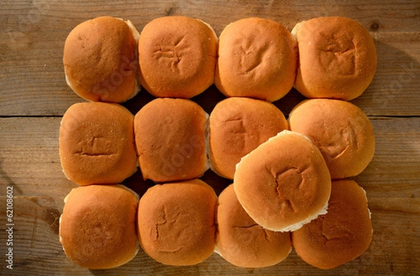 Obraz Bakers dozen bread rolls
