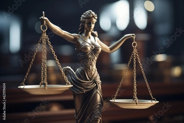 Fototapeta AI generated justitia