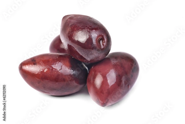Obraz Oliwki Kalamata na białym tle