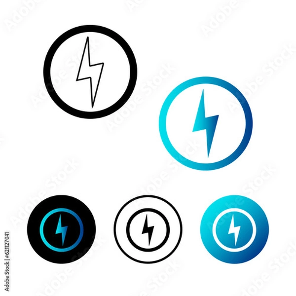 Obraz Abstract Power Icon Illustration
