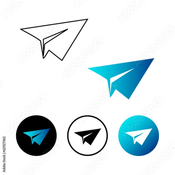 Fototapeta Abstract Sent Message Icon Illustration