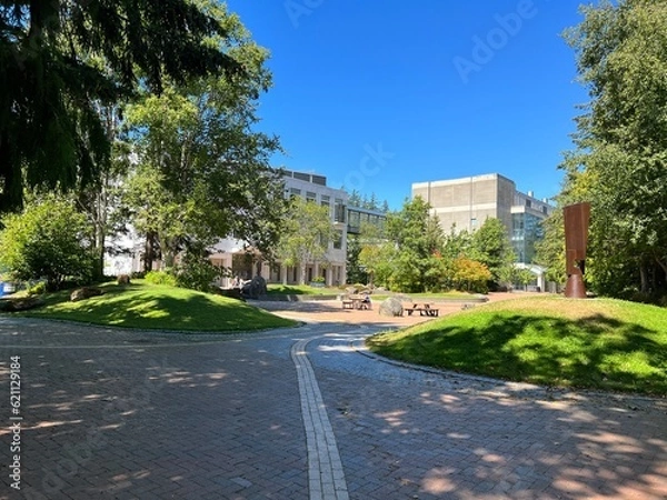 Obraz Bellingham,Washington,USA - August 8 2022: Western Washington University Biology.