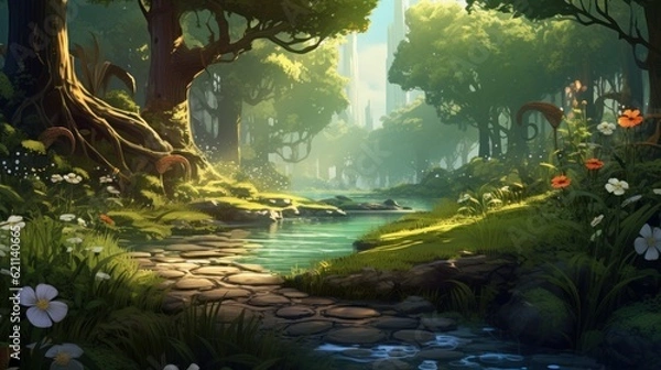 Fototapeta A beautiful and mysterious land hiding its secrets