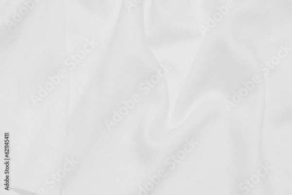 Fototapeta A clean white cloth with swaying streaks for the background.