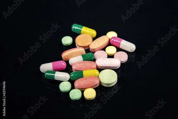 Obraz Many colorful pills