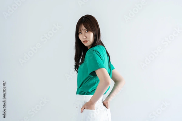 Fototapeta 髪の長い女性