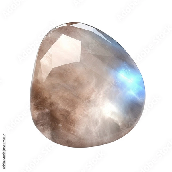 Fototapeta Moonstone, isolated on transparent background cutout