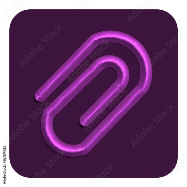 Obraz 3d Line Neon Web Icon