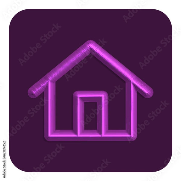 Obraz 3d Line Neon Web Icon