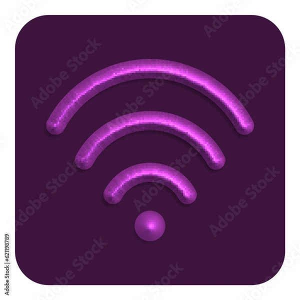 Obraz 3d Line Neon Web Icon